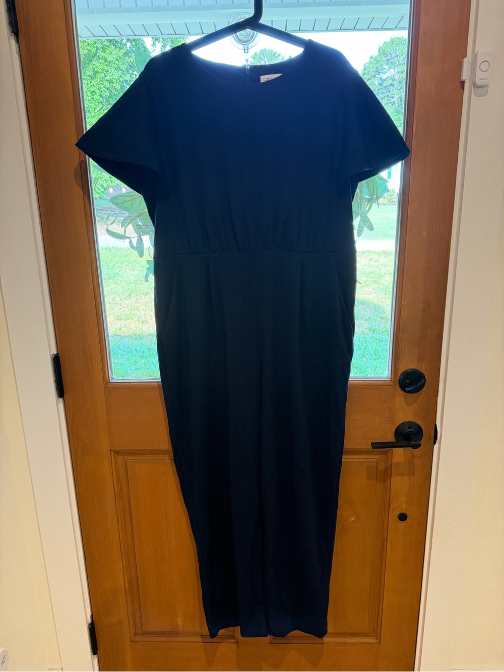 Calvin Klein Navy Short-Sleeve Jumpsuit